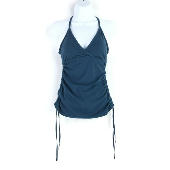 Lululemon Womens Full Freedom Yoga Tank Size 4 in Nile Blue Nulu Cinch Up Sides - Picture 6 of 16